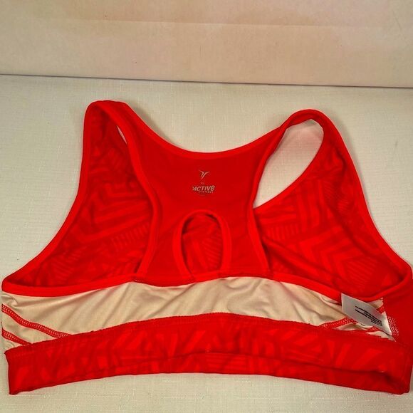 Active Red and Orange Sports Bra Old Navy size XL EUC - Picture 4 of 5